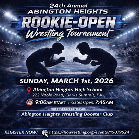 Rookie-Open Wrestling Tournament at Abeington Heights