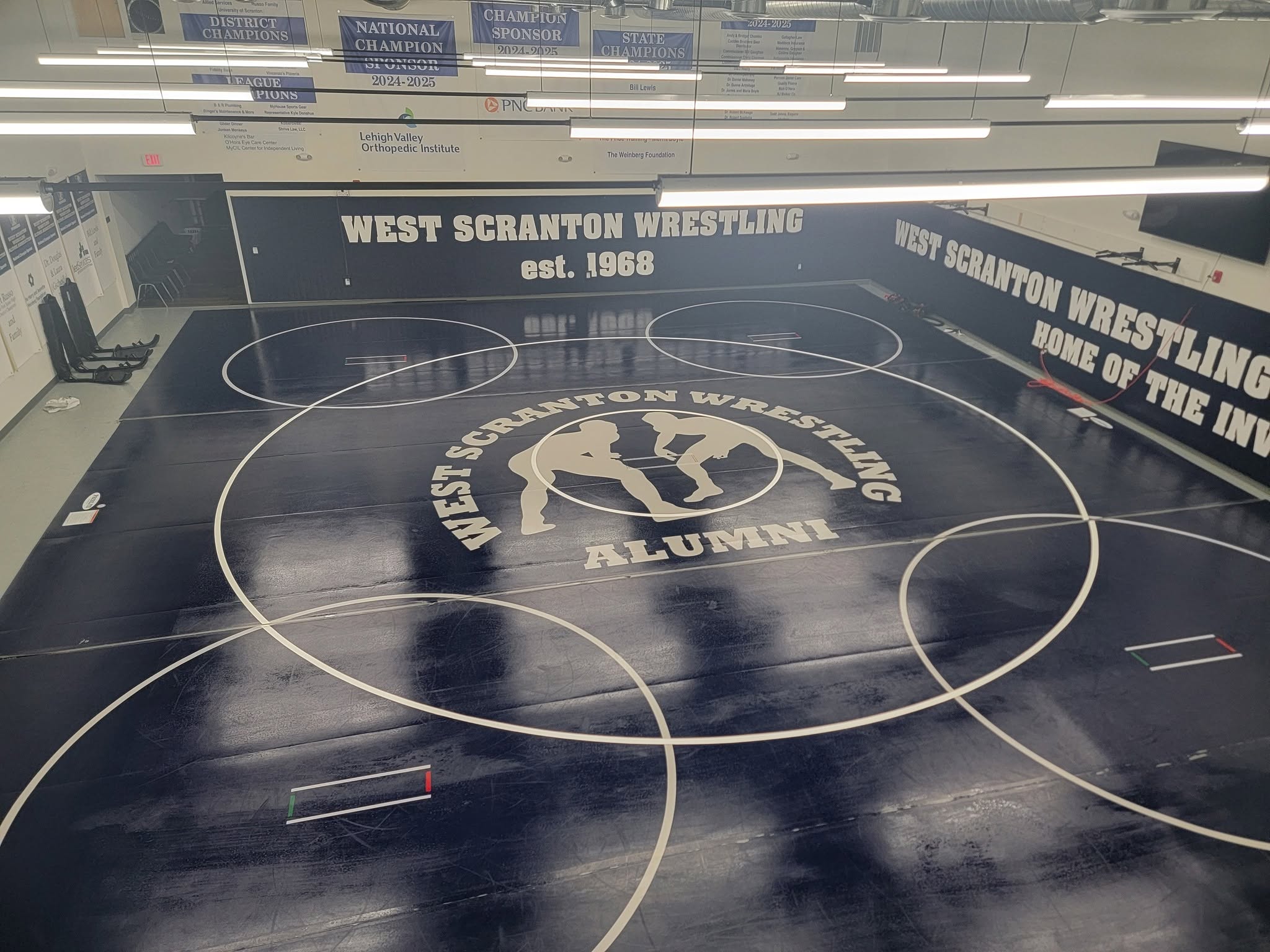 Wrestling room - panoramic view